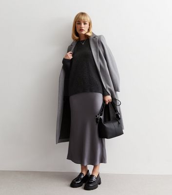 Grey skirt 2025 new look