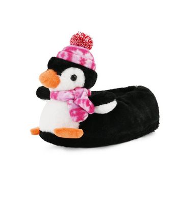 Girls penguin slippers sales