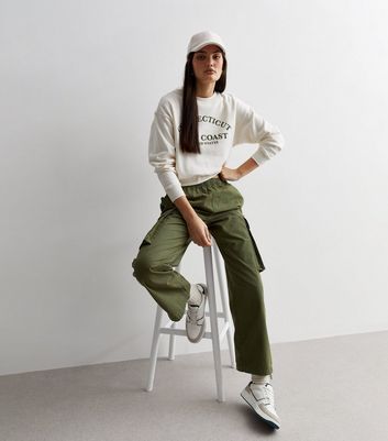 Ladies Cargo Trousers Skinny Stretch Women's Jeans Green khaki 6 8 10 12 14  | eBay