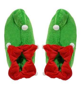 Loungeable Green Elf Boot Slippers New Look