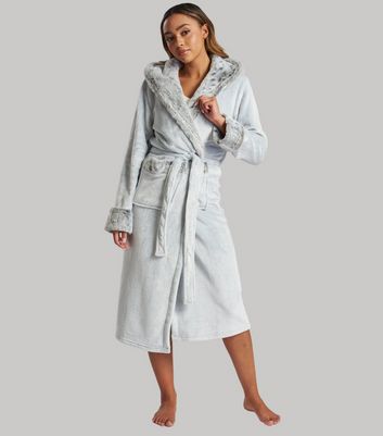 New look shop grey dressing gown