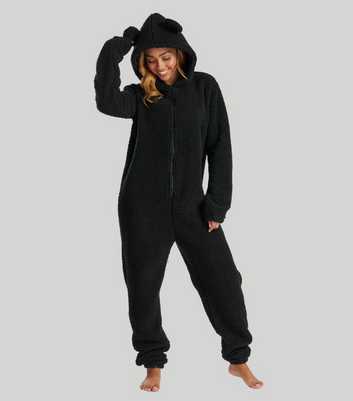 Loungeable Black Borg Onesie with Ears