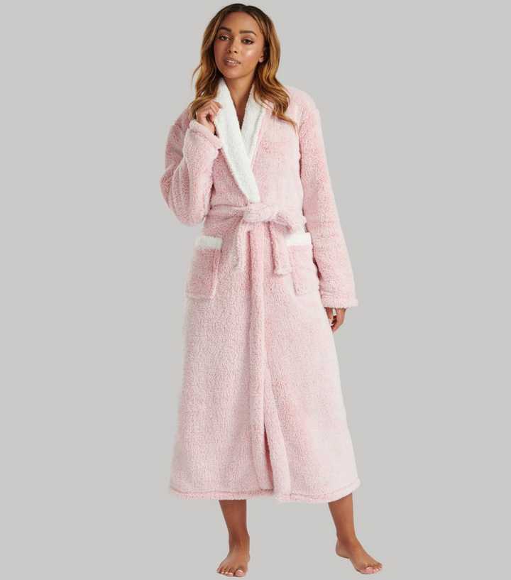 Buy Pink Supersoft Fleece Dressing Gown from Next Ireland