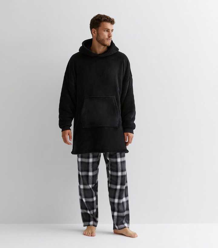 Black Fleece Blanket Hoodie