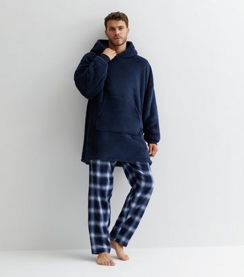 Mens fleece hoodie outlet nightwear