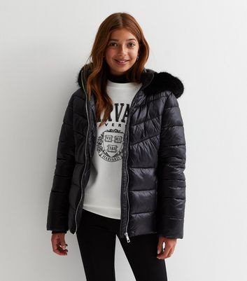 Next girls cheap black coats