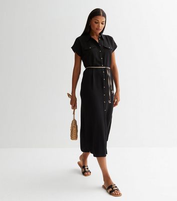 Utility tie outlet waist dress