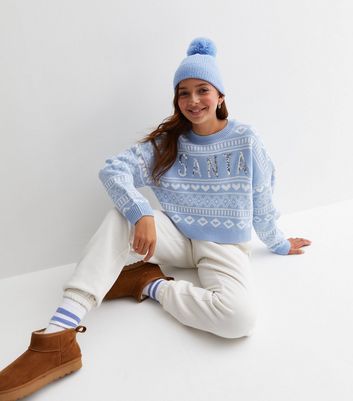 Girls fair outlet isle jumper