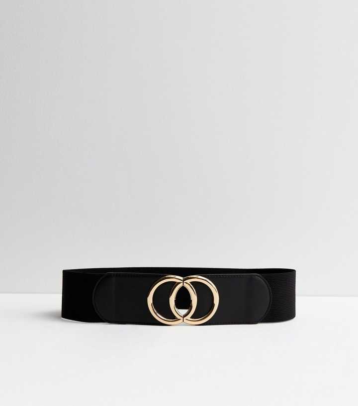 Black Circle Stretch Belt