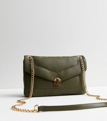 Quilted Twist Lock Crossbody Bag - Olive Rose Boutique