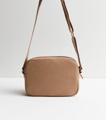 Camel leather hotsell crossbody bag