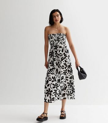 Cotton bandeau maxi store dress