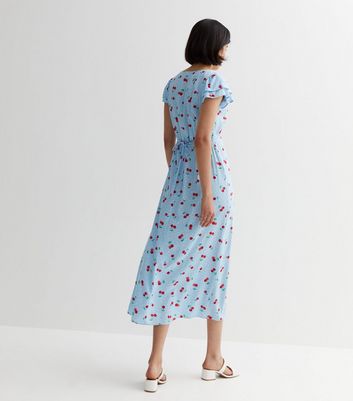 Light blue 2025 cherry dress