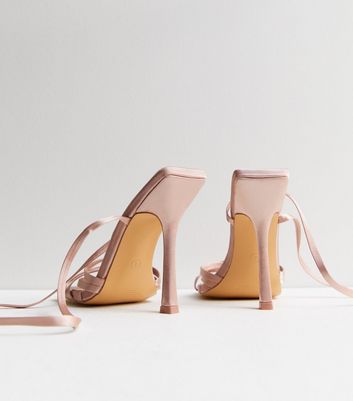 Rose gold outlet satin heels