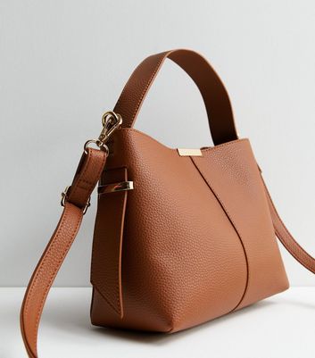 Tan Leather-Look Bucket Bag New Look