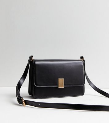 Black across 2025 body leather bag