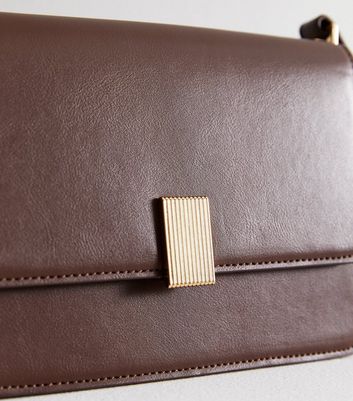 Brown Leather-Look Cross Body Bag New Look Vegan