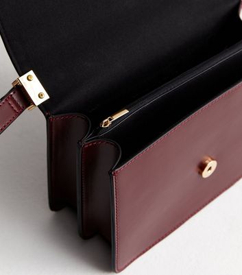 Burgundy bag cheap new look