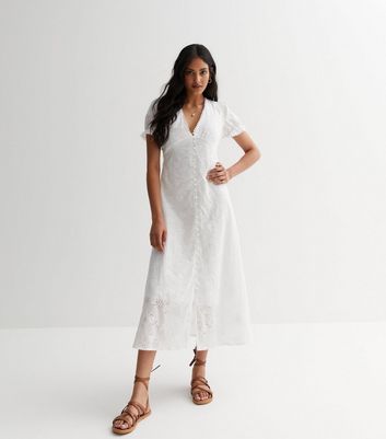 White broderie dress clearance next