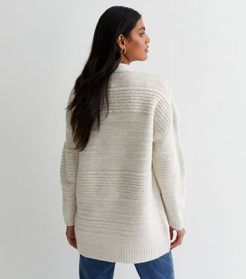 White deals knitted jacket