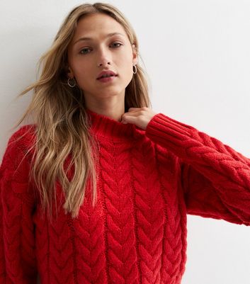 Ladies cable shop knit jumper