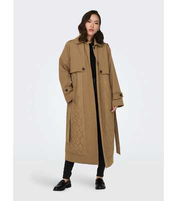 ONLY Camel Belted Trench Coat