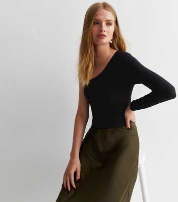 Black One Shoulder Top