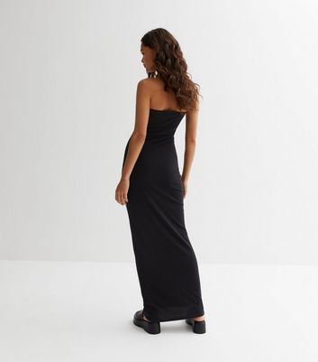 Bandeau split sales maxi dress