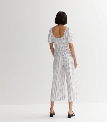 New look polka top dot jumpsuit