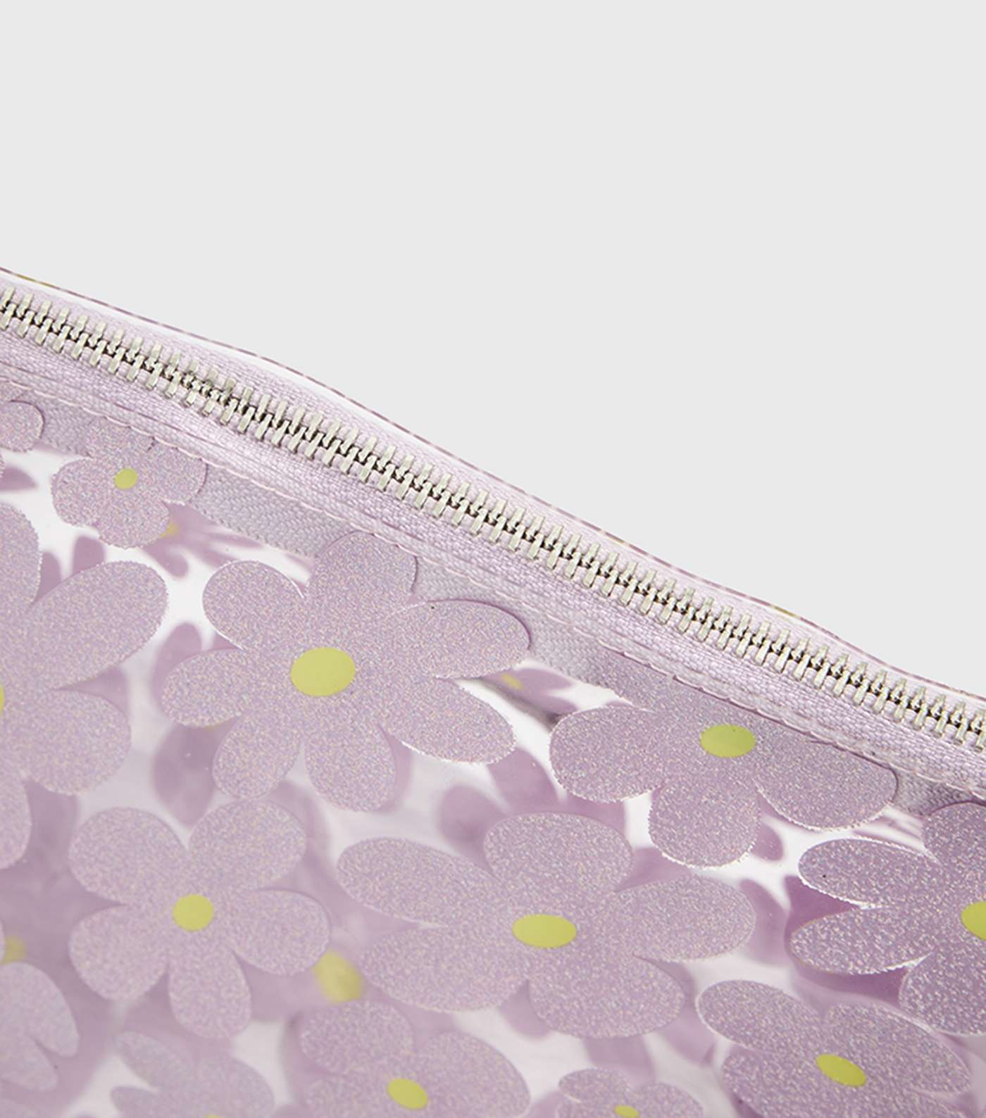 Skinnydip Lilac Glitter Floral Wash Bag Image 6