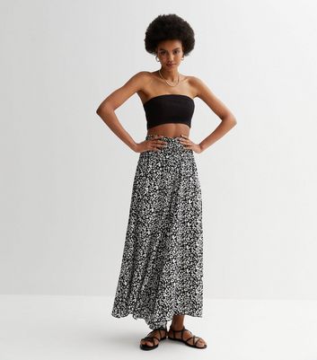 Cameo rose black clearance floral pleated midi skirt