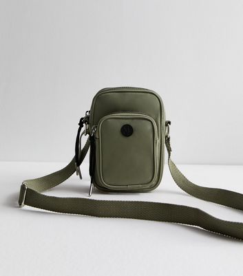 Khaki Cross Body Phone Bag New Look