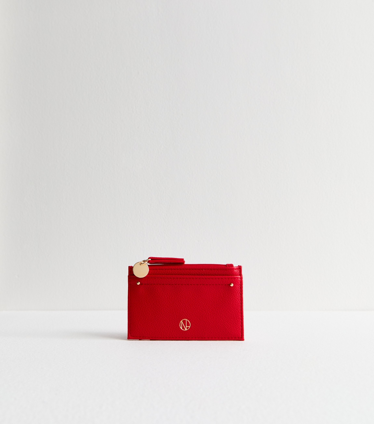 Red Leather-Look Card Holder New Look