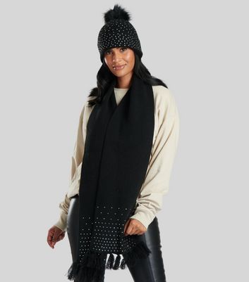 Black cashmere 2024 scarves women's