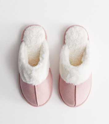 Blis Women's Furry Knit House & Bedroom Slippers - Soft & Cozy Slip Ons -  Hot Pink - XL