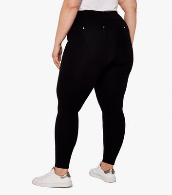 Apricot Curves Black High Waist Skinny Trousers New Look