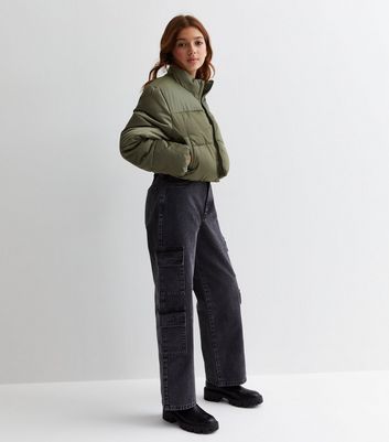 New look cropped outlet puffer jacket