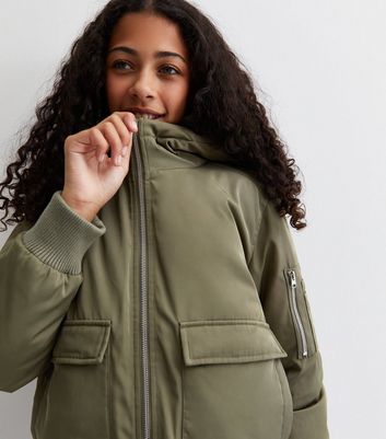 Girls olive green jacket hotsell