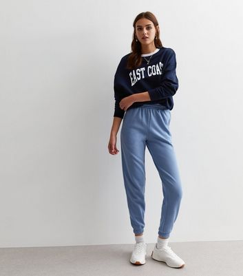 Pale Blue Cuffed Joggers New Look