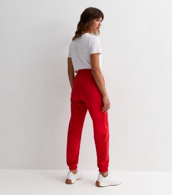 Red jogger clearance pants