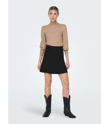 ONLY Black Jersey Mini Skirt New Look