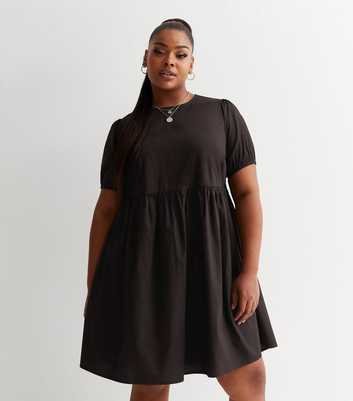 Cold Shoulder Plus Size Black Dress