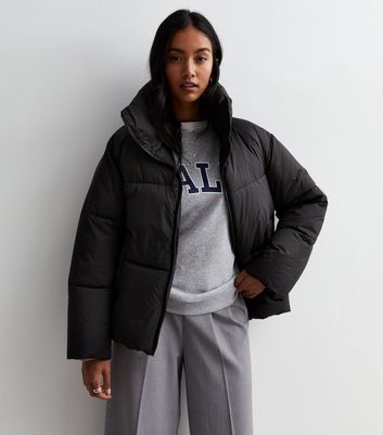 Black puffa coat online