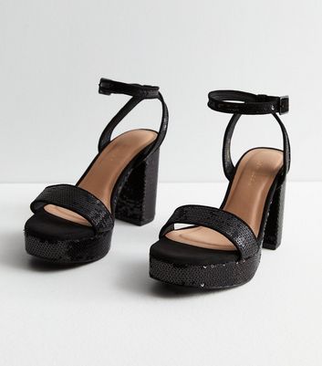 Sparkle 2025 black sandals