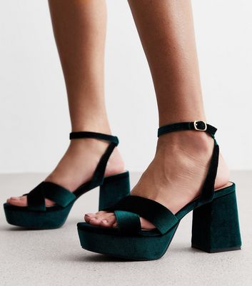 Block platform heel sandals on sale