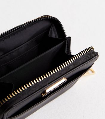 Black Leather-Look Small Purse New Look