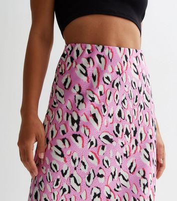 Pink animal clearance print mini skirt