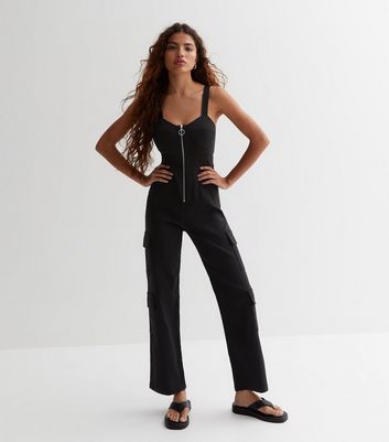 Petite black best sale jumpsuit uk