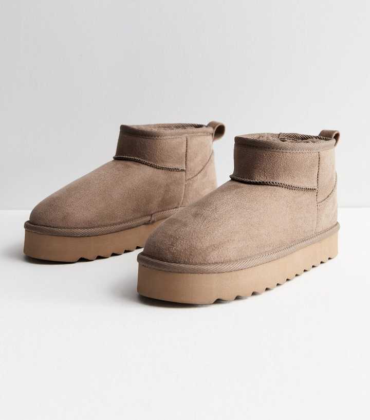 new look fur boots