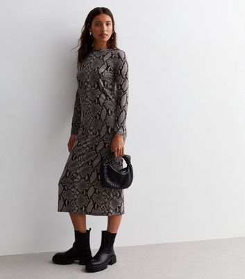 Long sleeve shop snake dress